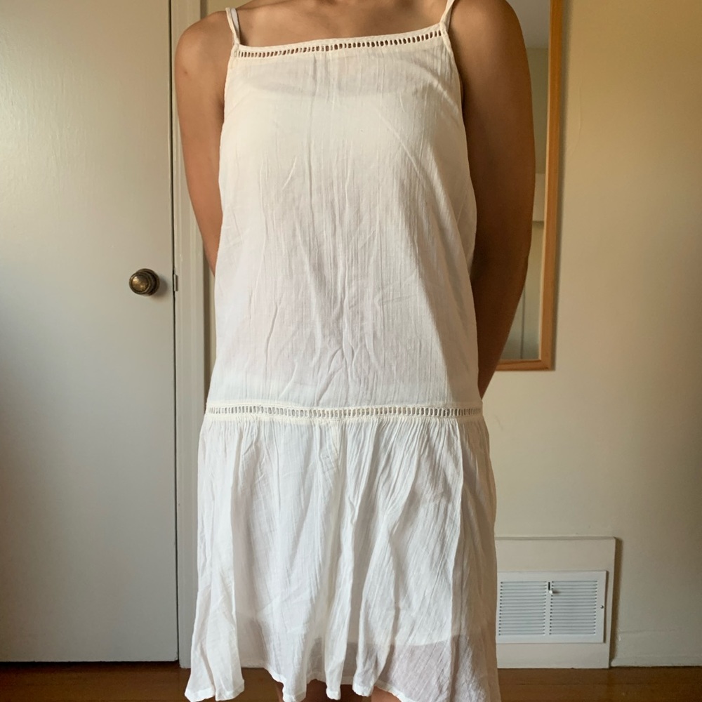 Off white / ecru mini dress.